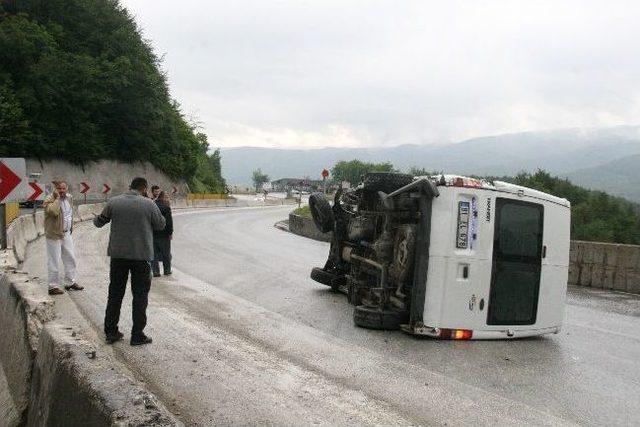 Bolu Dağında 3 Ayrı Kaza 1 Yaralı 1