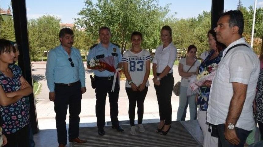 Aksaray'da Yabancı Heyetten Polisevine Ziyaret