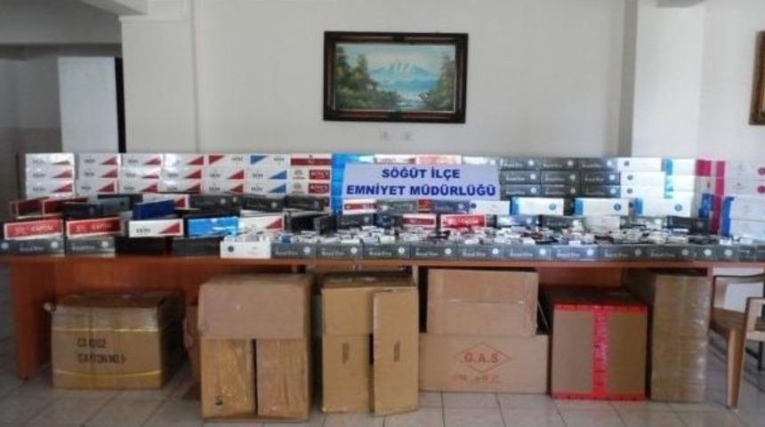 Bilecik&rsquo;te Ka&ccedil;ak Sigara Operasyonu