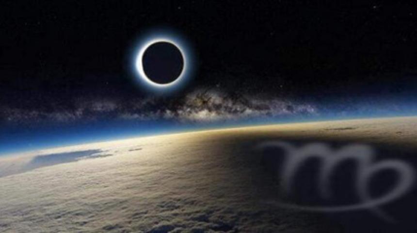 Başak burcunda parçalı Güneş tutulması