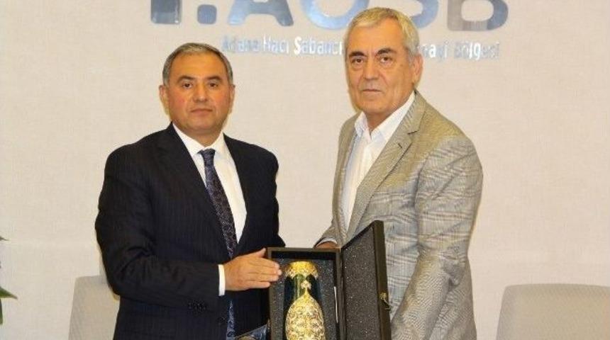 Aosb Y&ouml;netiminden Balbay&rsquo;a Teşekk&uuml;r Plaketi