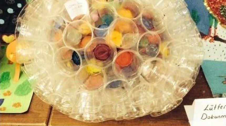 &Ouml;ğrenciler G&ouml;rsel Sanatlar Dersinde Yaptıklarını Sergiledi