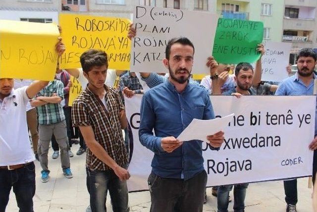 Üniversite Öğrencilerinden ‘rojava’ Protestosu