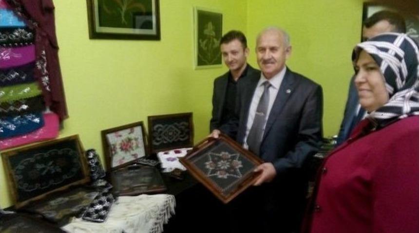 Başkan Karaman Tel Kırma Kursu A&ccedil;ılışına Katıldı