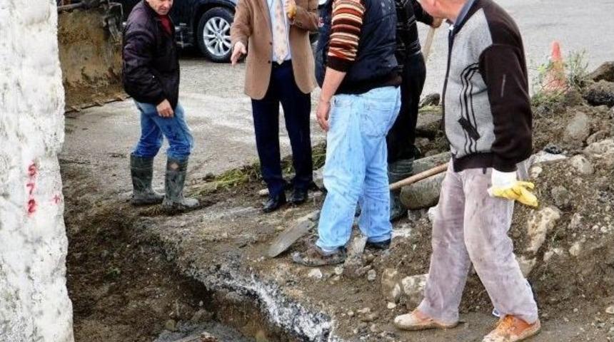 Başkan Saka, &Ccedil;alışmaları Yerinde Denetliyor