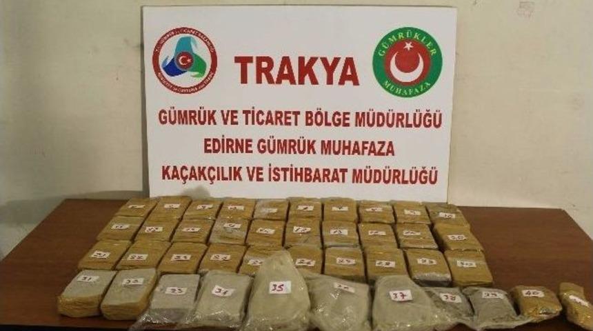 Pazarkule'de 20 Kilo Eroin Ele Ge&ccedil;irildi