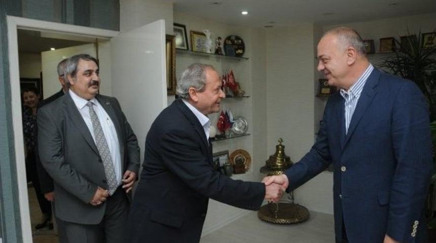 Başkan Erg&uuml;n T&uuml;rk İş Sendikası&rsquo;nı Ağırladı