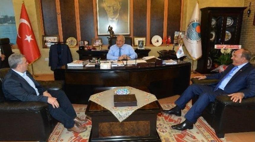 Rıza &Ccedil;alımbay&rsquo;dan Başkan Kocamaz&rsquo;a Ziyaret