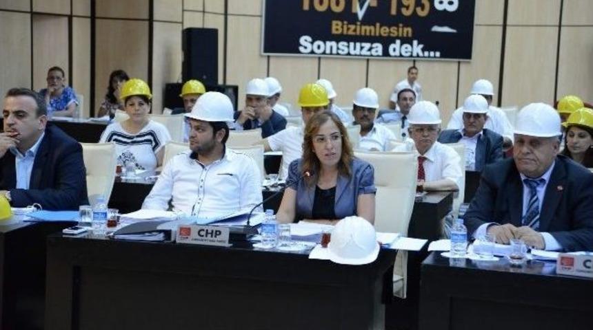 Muratpaşa Belediye Meclisine, Chp&rsquo;li &Uuml;yelerden Baretli Katılım