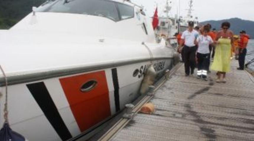 Kalp Krizi Ge&ccedil;iren Fransız Turisti Sahil G&uuml;venlik Kurtardı