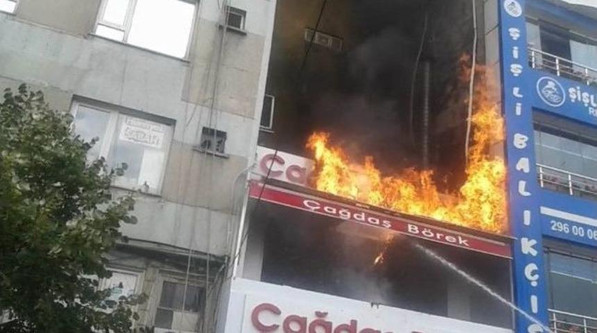 Balık&ccedil;ı D&uuml;kkanında &Ccedil;ıkan Yangın Korkuttu