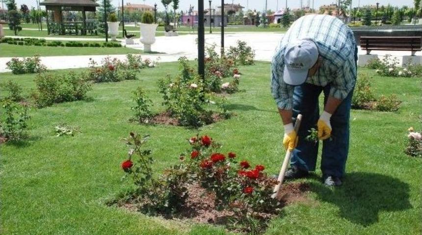 Karatay'ın Parklarını Mevsimlik &Ccedil;i&ccedil;ekler S&uuml;sl&uuml;yor