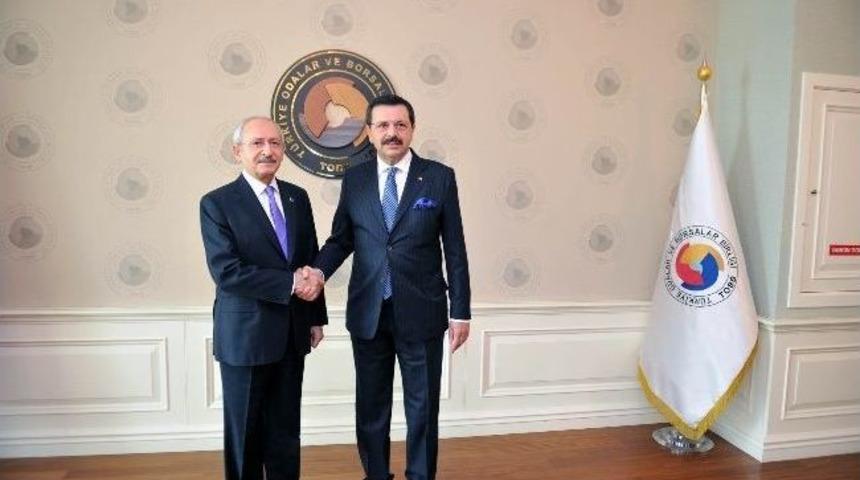 Kılı&ccedil;daroğlu&rsquo;ndan Tobb&rsquo;a Ziyaret