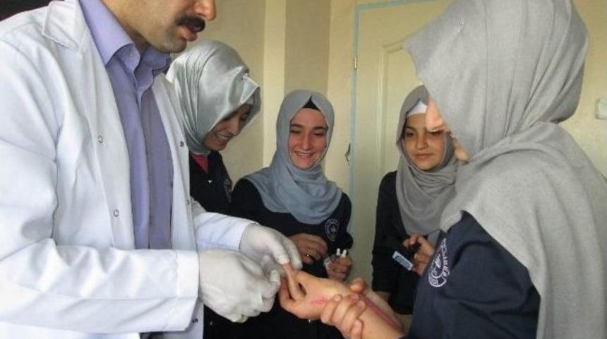 Sason İhl&rsquo;de &Ouml;ğrencilerin Kan Grubuna Bakıldı