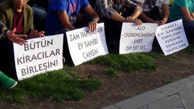 Sivas’ta Öğrencilerden Çadırlı Protesto