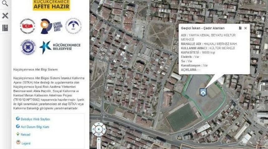 K&uuml;&ccedil;&uuml;k&ccedil;ekmece Afet Bilgi Sistemi Devrede
