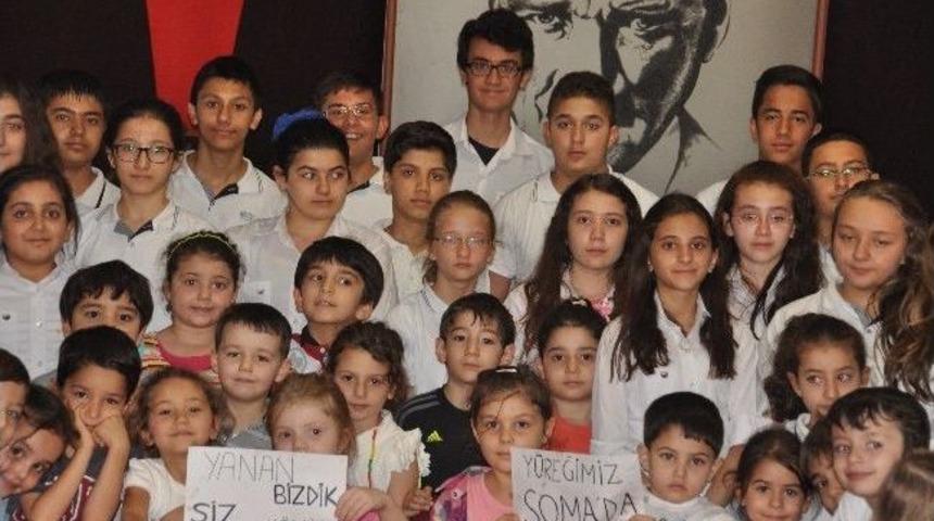 Gkv &Ouml;zel Okulları &Ouml;ğrencileri Soma İ&ccedil;in El Ele Verdi