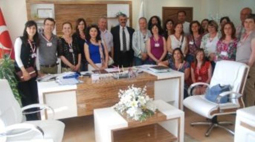 Comenius Projesi Katılımcılarından Başkan Taşan&rsquo;a Ziyaret