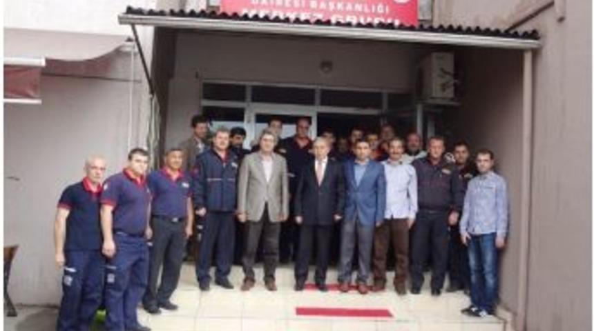 Vali B&uuml;y&uuml;k&rsquo;ten İtfaiye Teşkilatı&rsquo;na Veda Ziyareti