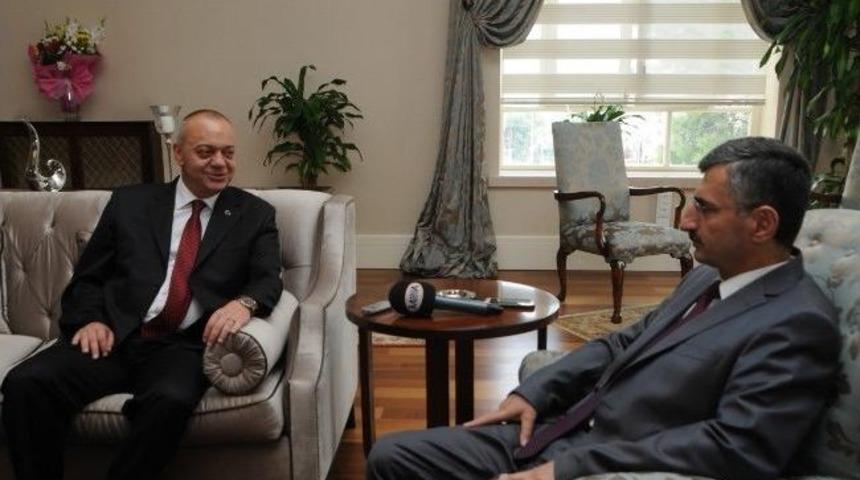 Başkan Erg&uuml;n&rsquo;den Vali Bektaş&rsquo;a Hayırlı Olsun Ziyareti