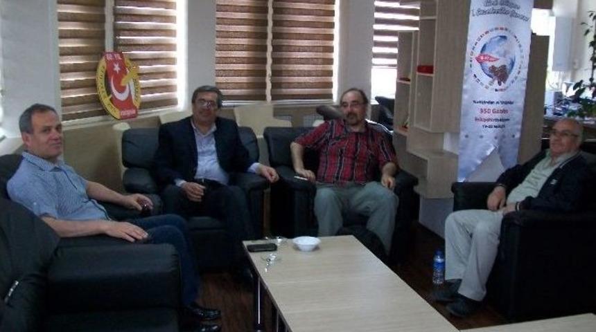 Bel&ccedil;ikalı Gazeteci Ve Esab, Eskişehir Gazeteciler Cemiyeti'ni Ziyaret Etti
