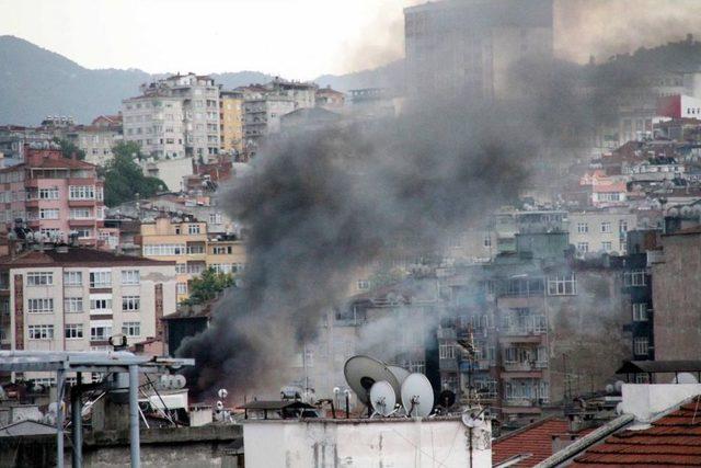 Samsun'da Yangın