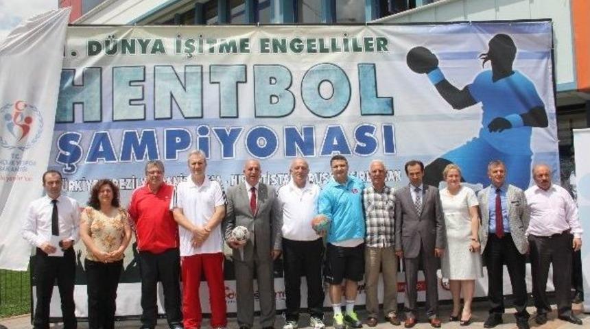 1. İşitme Engelliler D&uuml;nya Hentbol Şampiyonası Tanıtım Toplantısı Yapıldı