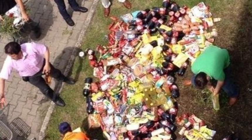 550 Bozuk Gıda Maddesi İmha Edildi