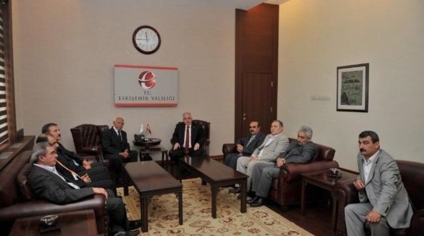 Kerbela'dan D&ouml;nen Heyetten Vali Tuna&rsquo;ya Ziyaret