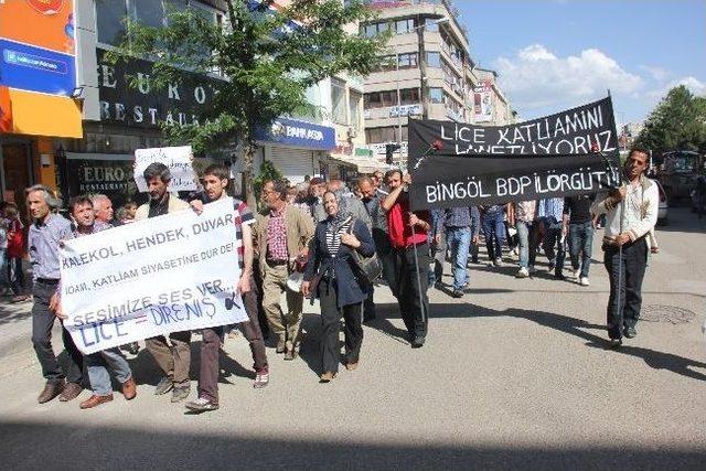 Lice'deki Olay Bingöl'de Kınandı