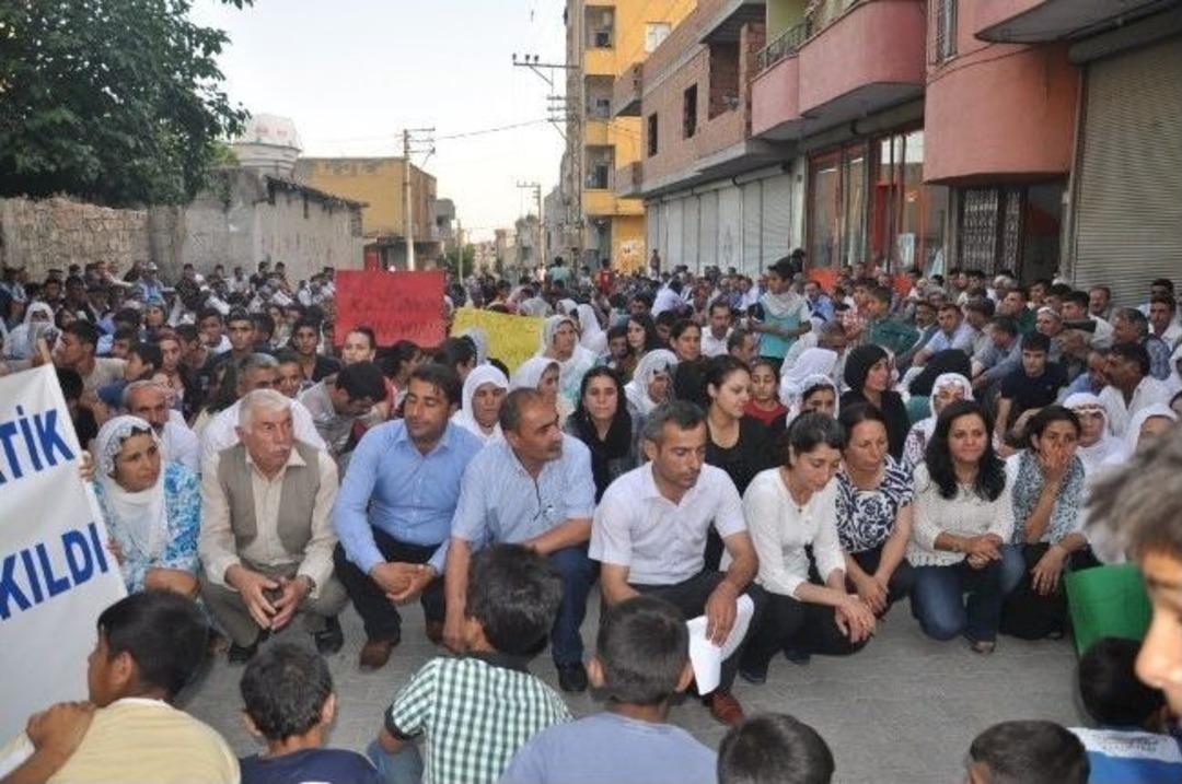Silopi'de Lice Olayları Protesto Edildi