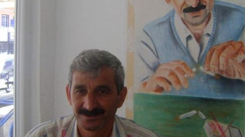 Duvara &Ccedil;izdirdiği Portre İle Sigarayı Yasakladı