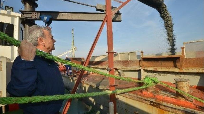 İzmir K&ouml;rfezi'nin Kumuna İlk Talipli &Ccedil;ıktı