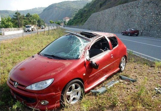 Sürücüyü Emniyet Kemeri Kurtardı