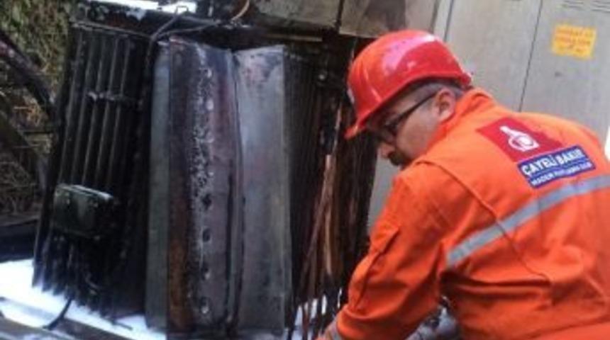 &Ccedil;ayeli Bakır İşletmeleri'ndeki Trafo Yangını Korkuttu