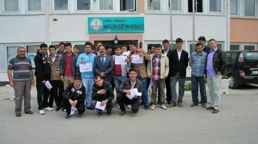 Sungurlu Mesleki Eğitim Merkezinde Eğitim Sona Erdi