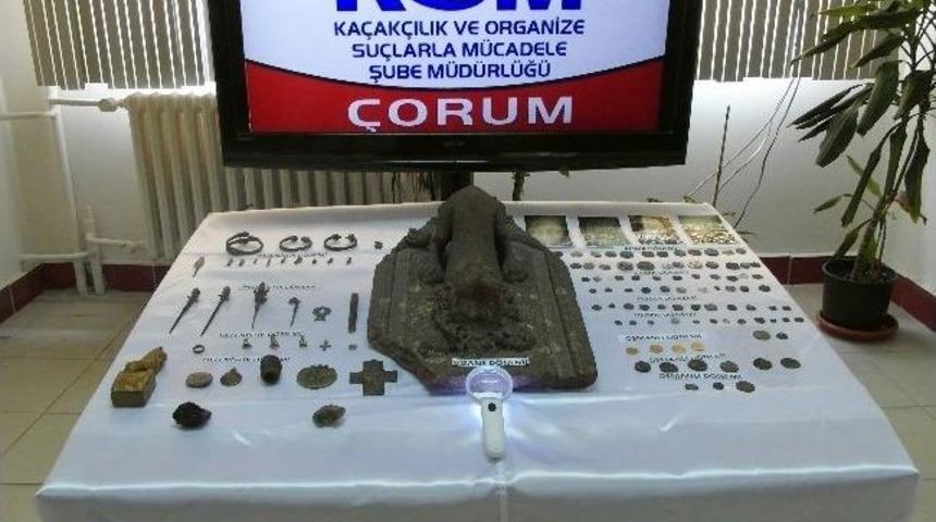 &Ccedil;orum'da Tarihi Eser Operasyonu
