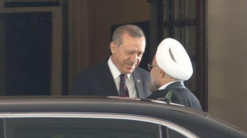Başbakan Erdoğan İle İran Cumhurbaşkanı Ruhani, &Ccedil;alışma Yemeğinde Biraraya Geldi