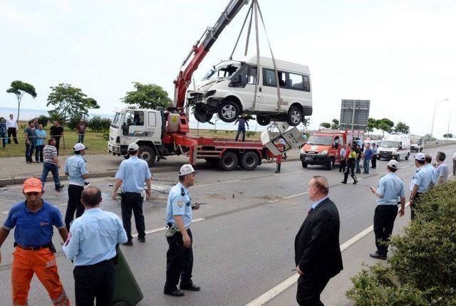 Trabzon'da Zincirleme Trafik Kazası: 11 Yaralı