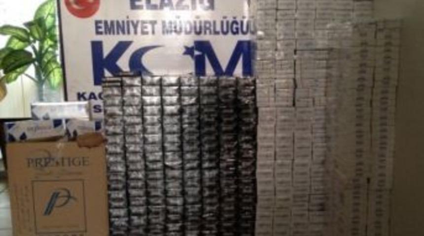 Elazığ'da 11 Bin Ka&ccedil;ak Sigara Ele Ge&ccedil;irildi