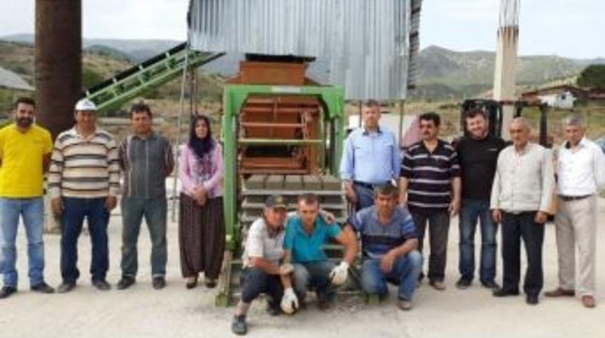 Sarıcakaya Belediyesi Beton Parke Tesisi &Uuml;retime Başladı