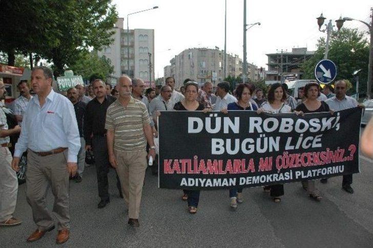 Adıyaman’da Bayrak Yürüyüşünde Gergin Anlar Yaşandı G1