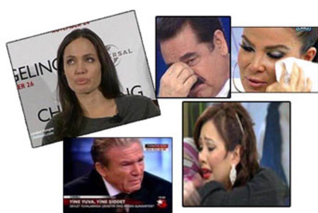 Canlı yayında ağlayan &uuml;nl&uuml;ler