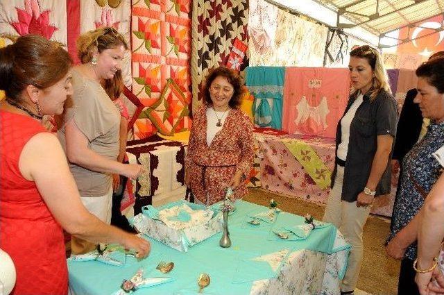 Nihan Öztürk Gazipaşa Halk Eğitimi Merkezi Yıl Sonu Sergisini Açtı 3