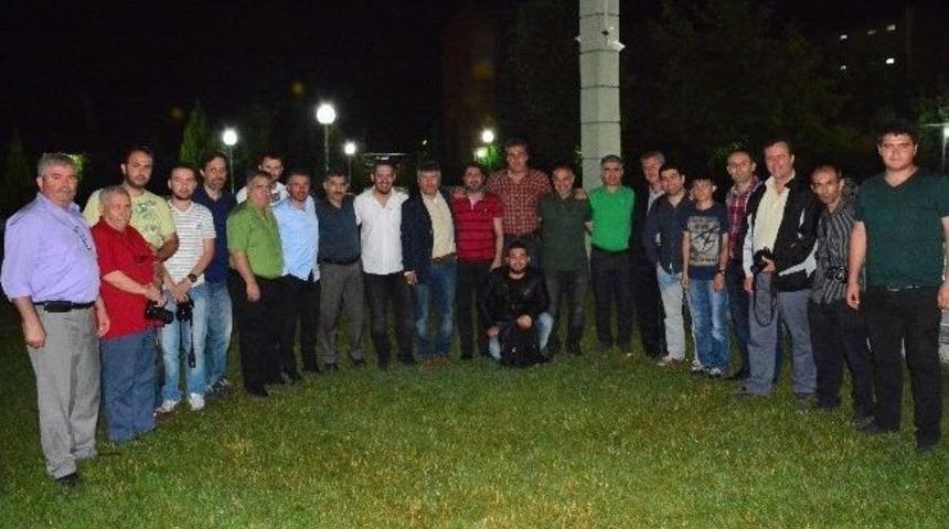 Ak&ccedil;ay, Basın Mensuplarıyla Buluştu