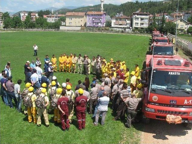 Niksar&rsquo;da Yangın Tatbikatı 1