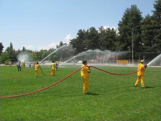 Niksar&rsquo;da Yangın Tatbikatı 2