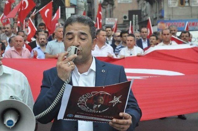 Zonguldak&rsquo;ta  bayrak  Eylemi 1