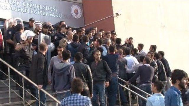 Atat&uuml;rk &Uuml;niversitesi&rsquo;nde Başlayan Olaylar Kent Merkezine Sı&ccedil;radı 1