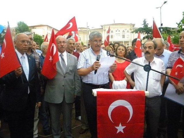 Tekirdağ’da Bayrak Protestosu